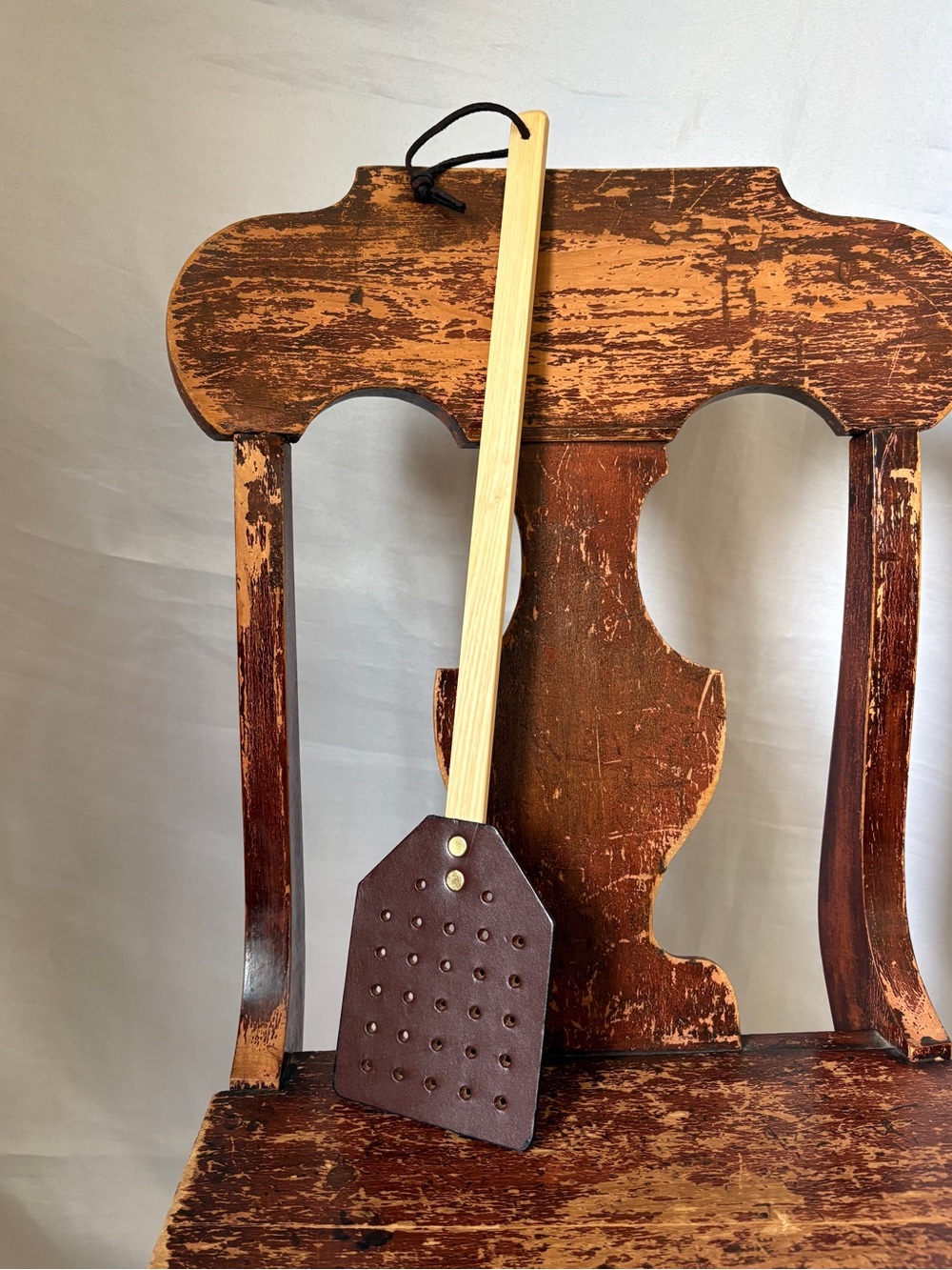Leather fly swatter